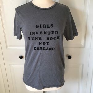 Girls Invented Punk Rock Not England Acid Wash Tee